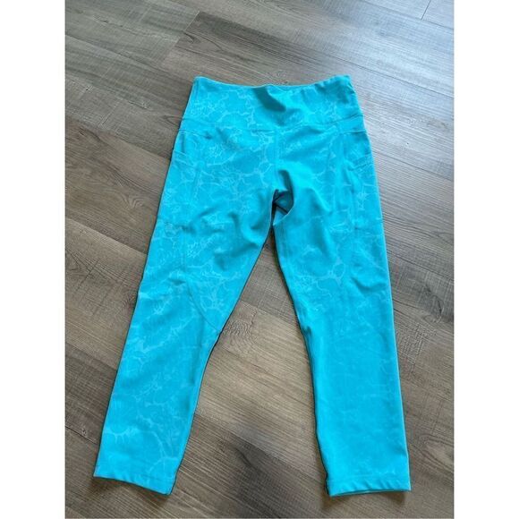 Zyia Active Women’s Small Blue Seamless High Waisted Active Leggings Stretch - Picture 8 of 11